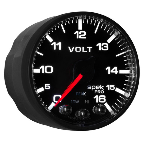 Autometer 2-1/16in 16V Voltmeter Gauge Spek-Pro