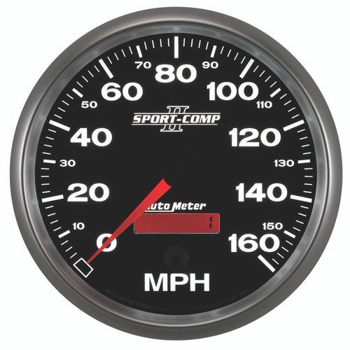 Autometer 5in 0-160MPH Programmable Speedometer Sport-Comp II