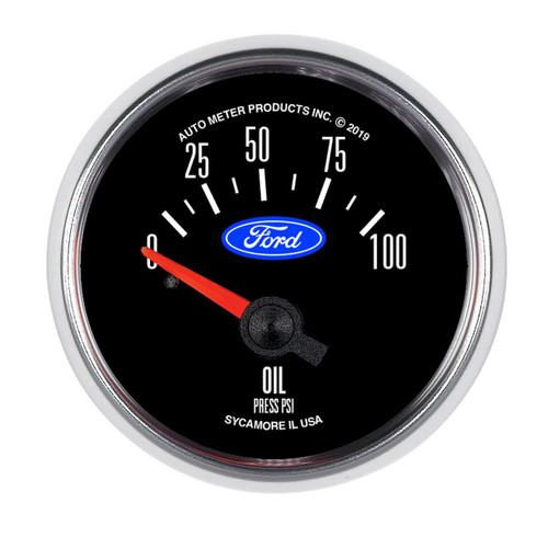Autometer 2-1/16in 100PSI Oil Pressure Gauge for Ford
