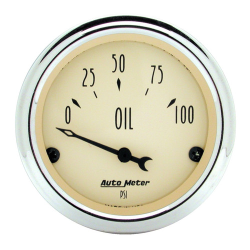 Autometer 3-1/8in 190KPH Speedometer 5-Gauge Kit Antique Beige
