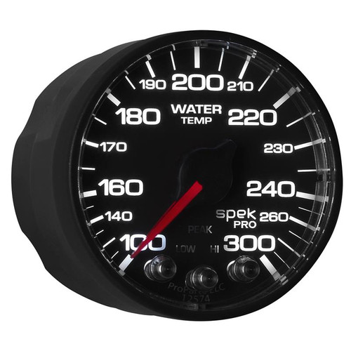 Autometer 52mm 100-300F Water Temp Gauge Spek-Pro