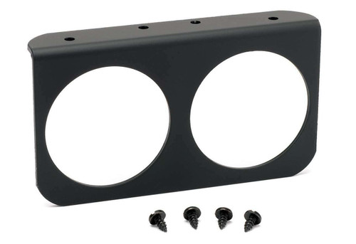 Autometer 2-5/8in Black Aluminum Dual Gauge Panel