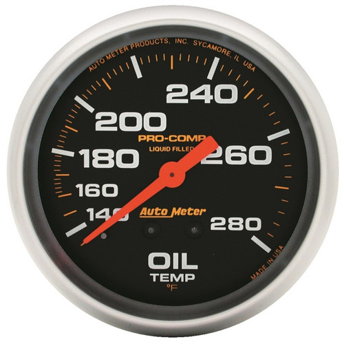 Autometer 66.7mm 140-280F Mechanical Oil Temp Gauge Pro-Comp