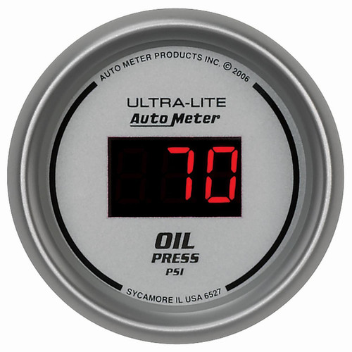 Autometer 2-1/16in 100PSI Digital Oil Pressure Gauge Ultra-Lite