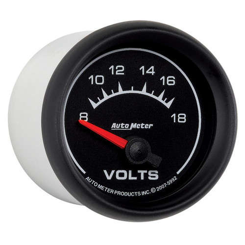 Autometer 2-1/16in 8-18V Voltmeter Gauge Euro-Style