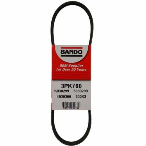 Bando Serpentine Belt 3PK760 - front view