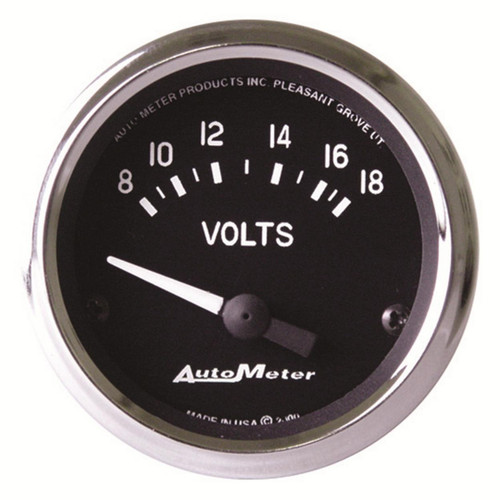 Autometer 2-1/16in 8-18V Voltmeter Gauge Cobra