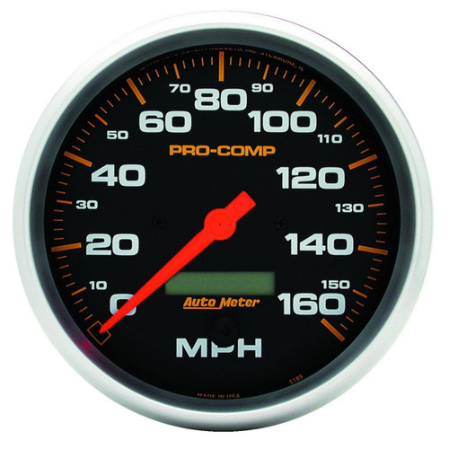 Autometer 5in 160MPH Electric Speedometer Pro-Comp
