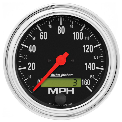 Autometer 3-3/8in 160MPH Electric Speedometer Traditional Chrome