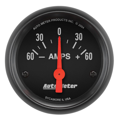 Autometer 52mm 60A Electric Ammeter Gauge Z-Series