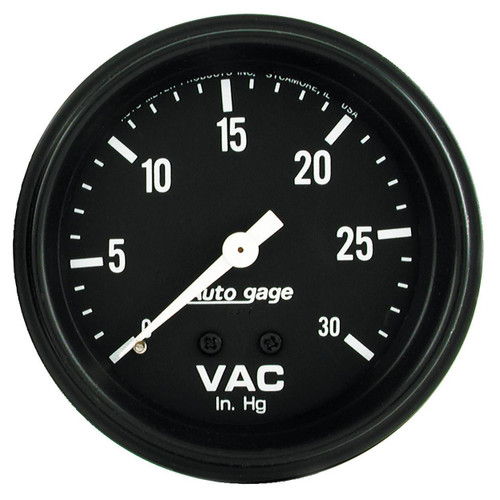Autometer 2-5/8in 0-30in Hg Vacuum Gauge AutoGage