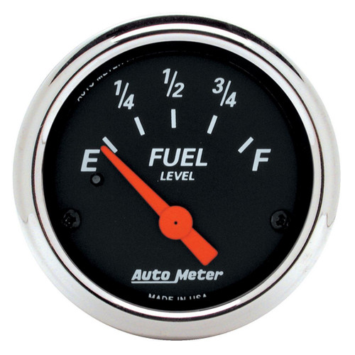 Autometer 2-1/16in Fuel Level Gauge Designer Black