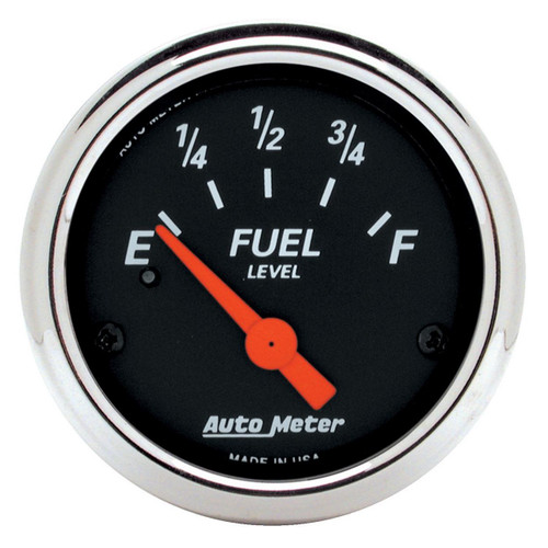 Autometer 2-1/16in Fuel Level Gauge Designer Black