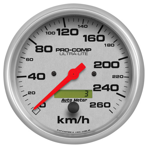 Autometer 5in 260KPH In-Dash Speedometer Ultra-Lite