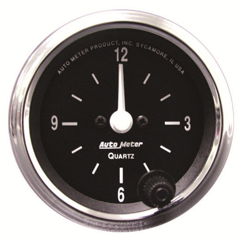 Autometer 2-1/16in 12hr Analog Clock Gauge Cobra