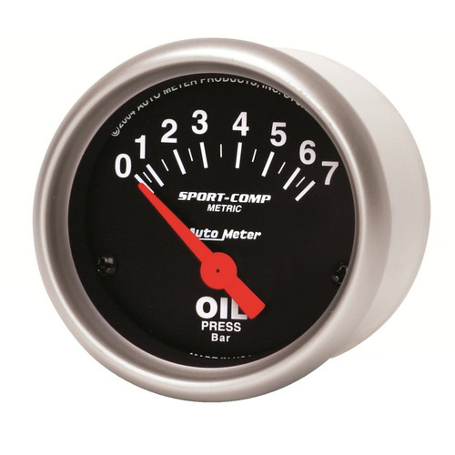 Autometer 52mm 0-7 Bar Oil Pressure Gauge Sport-Comp