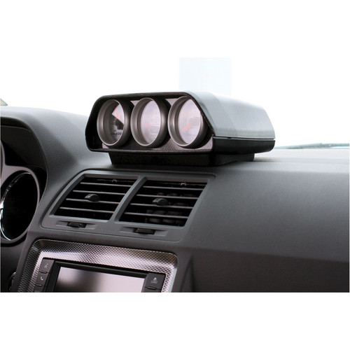Autometer 52mm Black Triple Dash Pod for Dodge Challenger