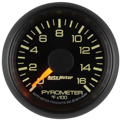 Autometer 52mm 1600F Electric Pyrometer Gauge Factory Match GM