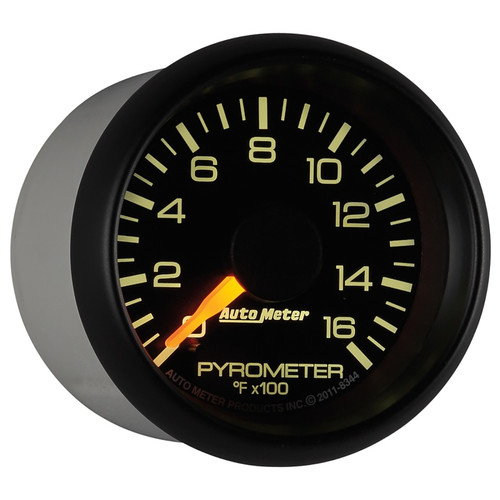 Autometer 52mm 1600F Electric Pyrometer Gauge Factory Match GM