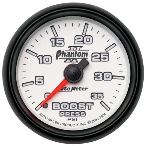 Autometer 52mm 0-35PSI Mechanical Boost Gauge Phantom II