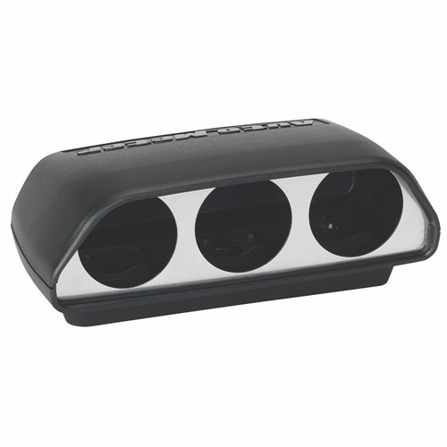 Autometer 52mm Black Triple Universal Dash Top Pod