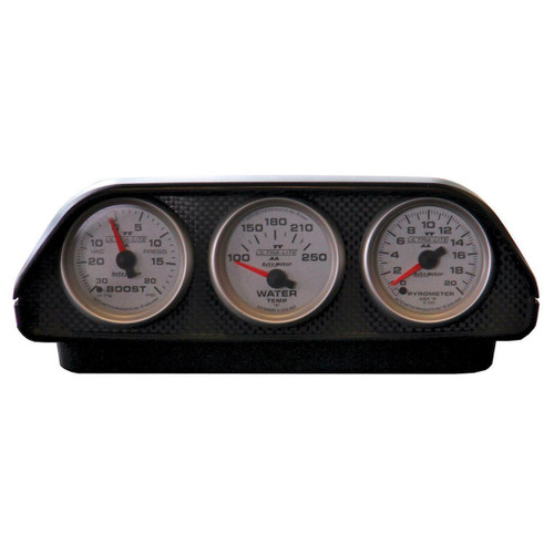 Autometer 52mm Black Triple Universal Dash Top Pod