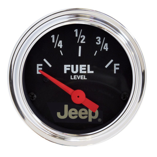 Autometer 52mm 73-8/12Ohm Fuel Level Gauge for Jeep