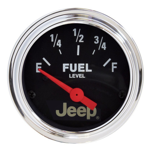 Autometer 52mm 73-8/12Ohm Fuel Level Gauge for Jeep