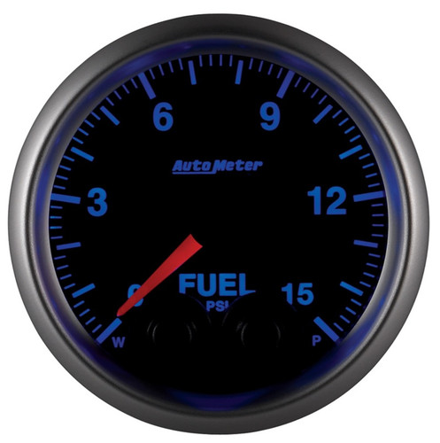 Autometer 2-1/16in 15PSI Fuel Pressure Gauge Elite