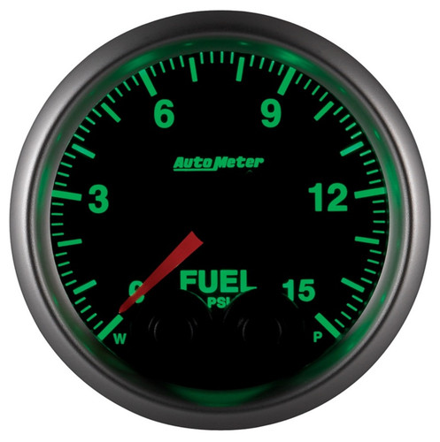 Autometer 2-1/16in 15PSI Fuel Pressure Gauge Elite