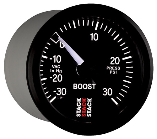Autometer 52mm -30in Hg/+30PSI Mechanical Boost Gauge Stack
