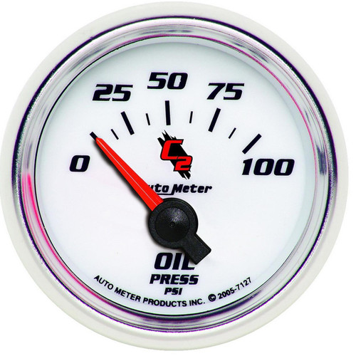Autometer 52mm 0-100PSI Oil Pressure Gauge C2