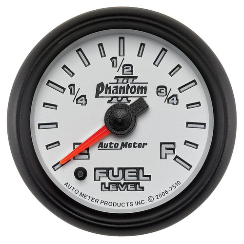 Autometer 52mm 0-280Ohm Fuel Level Gauge Phantom II