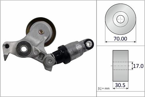 Accessory Drive Belt Tensioner FT0800 - front view
