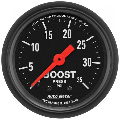 Autometer Z-Series 52mm 0-35PSI Mechanical Boost Gauge