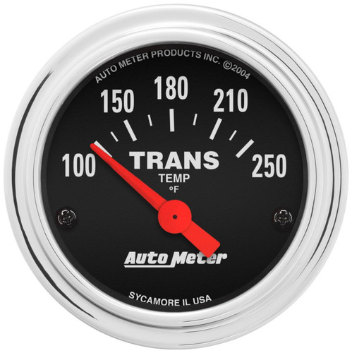 Autometer 2-1/16in 100-250F Trans Temp Gauge Traditional Chrome