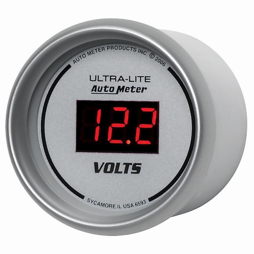 Autometer 2-1/16in 8-18V Digital Voltmeter Ultra-Lite