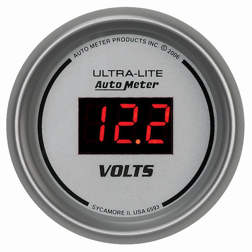 Autometer 2-1/16in 8-18V Digital Voltmeter Ultra-Lite