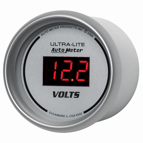Autometer 2-1/16in 8-18V Digital Voltmeter Ultra-Lite