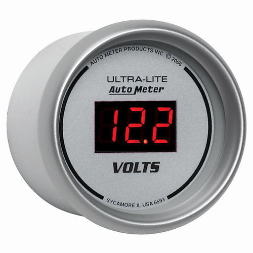 Autometer 2-1/16in 8-18V Digital Voltmeter Ultra-Lite