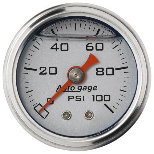 Autometer 1-1/2in 0-100PSI Mechanical Fuel Pressure Gauge AutoGage