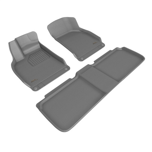 3D MAXpider Gray Kagu Floor Mats for 2022-2023 Lucid Air R1 R2