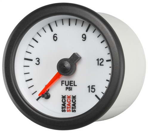 Autometer 52mm 0-15PSI Pro Stepper Motor Fuel Pressure Gauge Stack