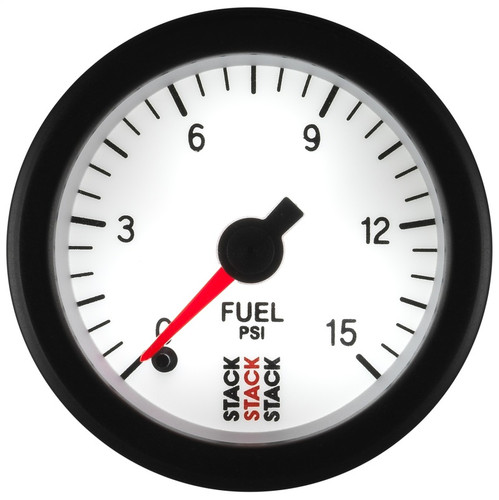 Autometer 52mm 0-15PSI Pro Stepper Motor Fuel Pressure Gauge Stack
