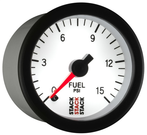 Autometer 52mm 0-15PSI Pro Stepper Motor Fuel Pressure Gauge Stack