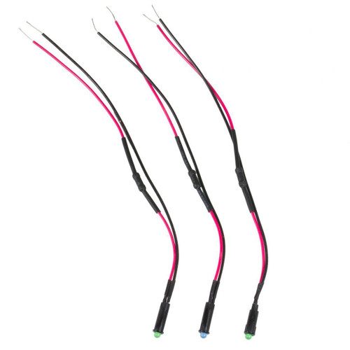 Autometer LED Indicator Light Kit 2 Green/1 Blue