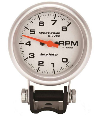 Autometer 2-5/8in 0-8000RPM Pedestal Tachometer Ultra-Lite
