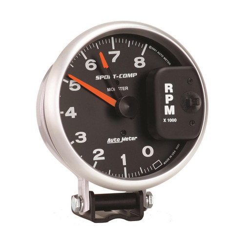 Autometer 5in 0-8K RPM Pedestal Tachometer Sport-Comp