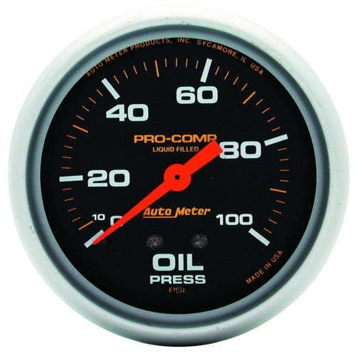 Autometer 66.7mm 0-100PSI Liquid Filled Oil Pressure Gauge