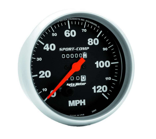 Autometer 5in 0-120MPH Mechanical Speedometer Sport-Comp